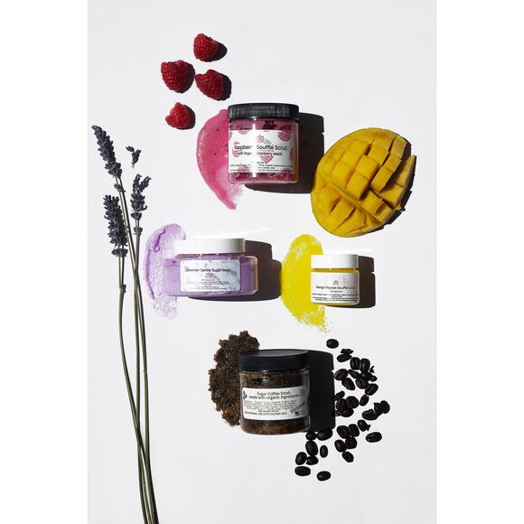 Sugar Scrub-Souffle For Body and Face "Mango-Papaya" - 1.5 oz sample jar - Picture 2 of 5